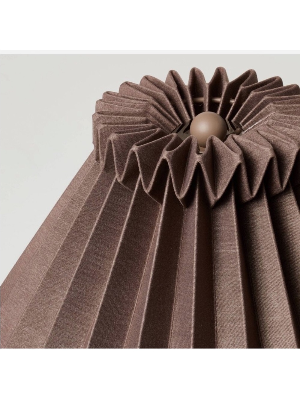 Hearth & Hand W/ Magnolia Ceramic Table Lamp with Brown Pleated Shade - Picture 4 of 4